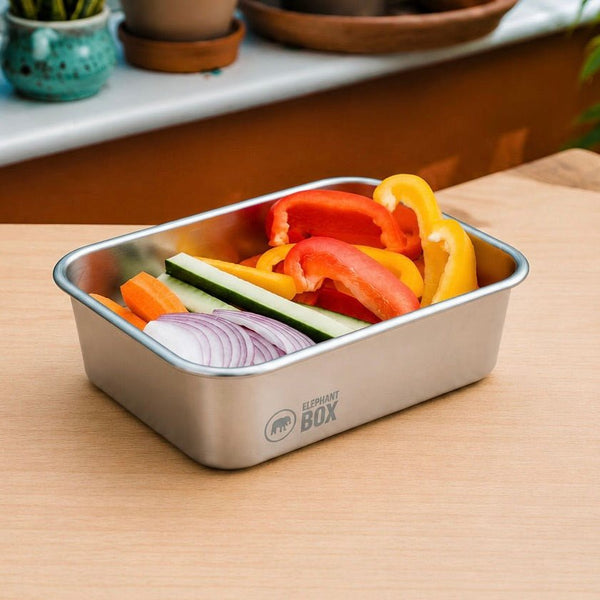 Elephant Box Prepare & Store Containers Orange - Plastic Freedom