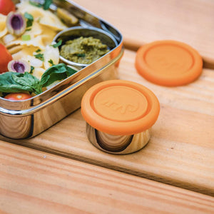 Elephant Box Seal & Go Leakproof Stainless Steel Dressing Pot Pair - Plastic Freedom