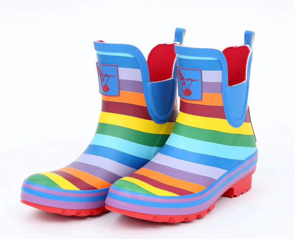 Evercreatures Natural Rubber Wellies - Rainbow