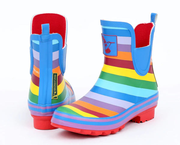 Evercreatures Natural Rubber Wellies - Rainbow