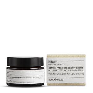 Evolve Beauty Cotton Fresh Deodorant Cream - Plastic Freedom