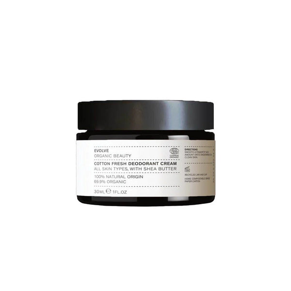 Evolve Beauty Cotton Fresh Deodorant Cream - Plastic Freedom