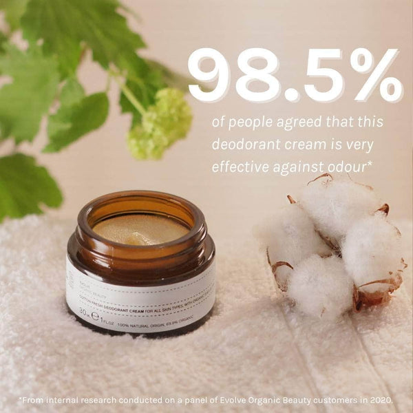 Evolve Beauty Cotton Fresh Deodorant Cream - Plastic Freedom