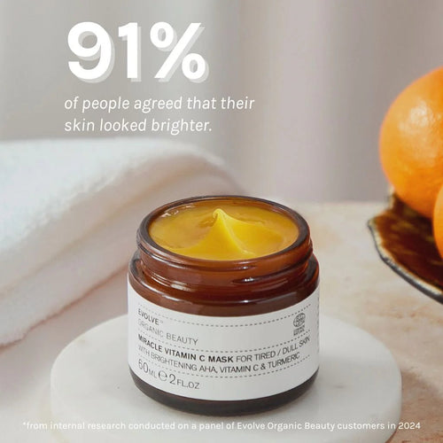 Evolve Beauty Miracle Vitamin C Face Mask for Tired/Dull Skin - Plastic Freedom