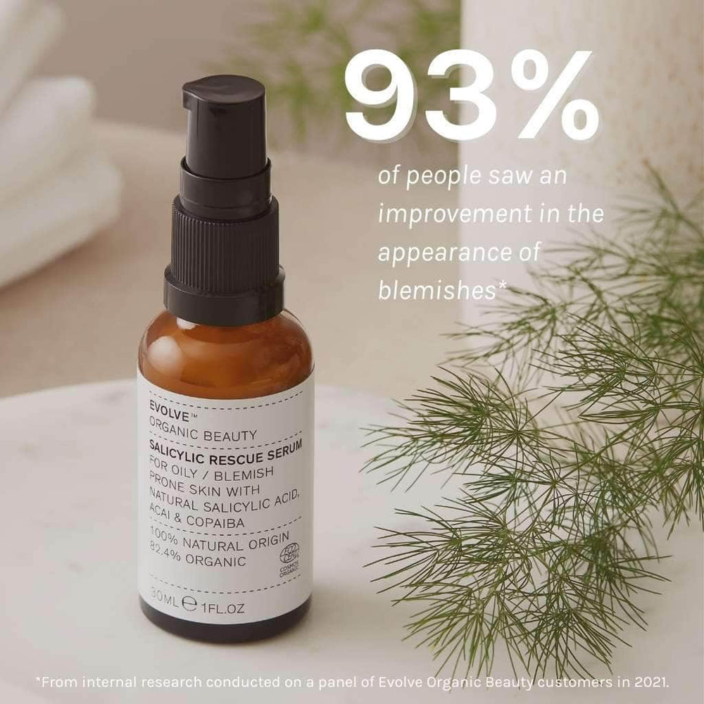 Evolve Beauty Salicylic Rescue Serum for Blemish Prone Skin - Plastic Freedom