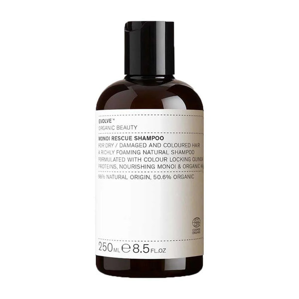 Evolve Beauty Organic Monoi Rescue Shampoo  - Recycled Plastic Bottle