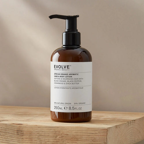 Evolve Beauty African Orange Aromatic Hand & Body Lotion - Recycled Plastic Bottle