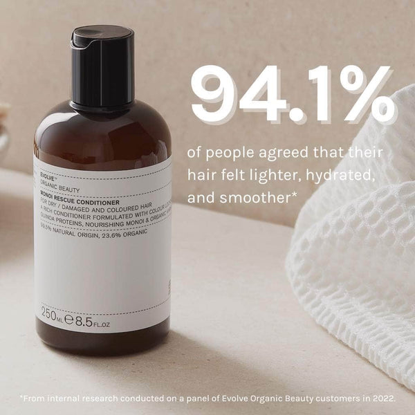 Evolve Beauty Monoi Rescue Conditioner - Recycled Plastic Bottle
