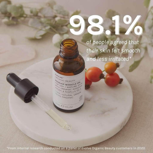 Evolve Beauty Rosehip Miracle Facial Oil for Mature and Dry Skin