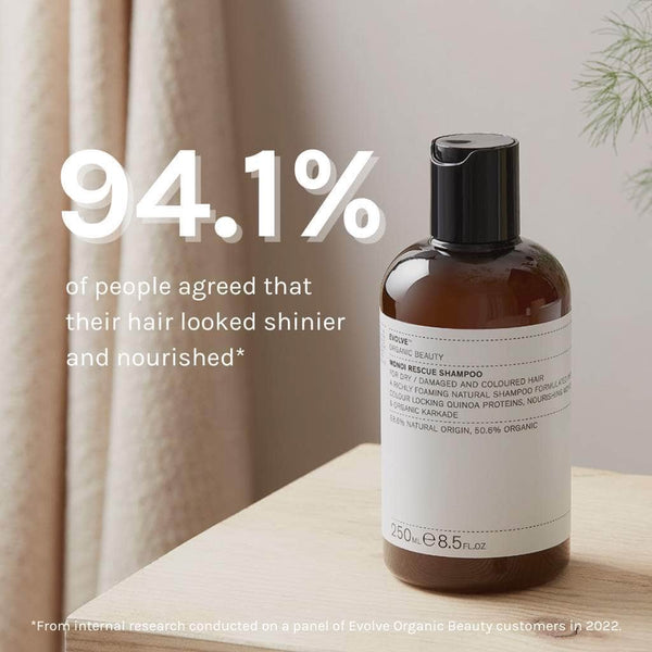 Evolve Beauty Organic Monoi Rescue Shampoo  - Recycled Plastic Bottle