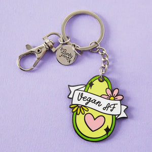Punky Pins Enamel Keyring - Vegan AF