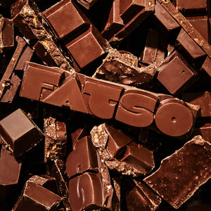 FATSO Vegan Chunky Chocolate Bar 150g - Home Run Stalted Pretzel, Almond and Honeycomb