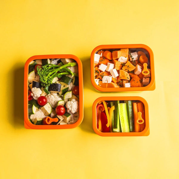 Elephant Box Prepare & Store Containers Orange