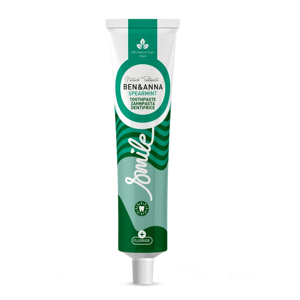 Ben & Anna Toothpaste Tube 75ml with Fluoride - Spearmint