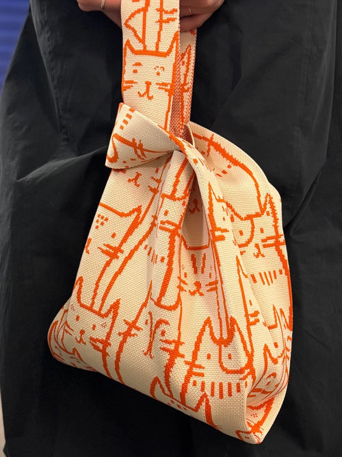 TOKEII Knitted Reusable Bag Medium - Recycled Polyester & Cotton Yarn