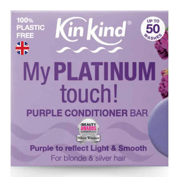 KinKind Purple Conditioner Bar 50g - for Blonde Hair