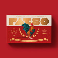 FATSO Vegan Chunky Chocolate Bar 150g - Morn'n Glory Cornflake, Toast and Marmalade - Plastic Freedom
