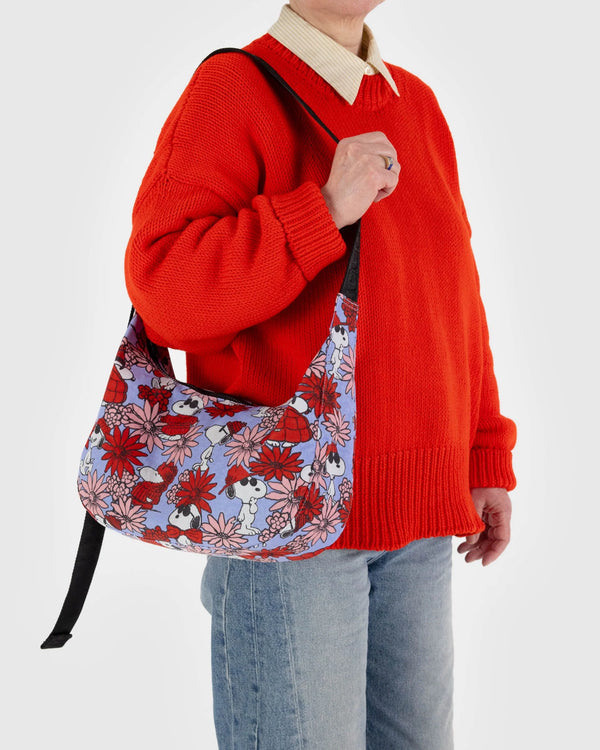 BAGGU x Peanuts Crescent Bag Medium Extended 47" Strap - Recycled