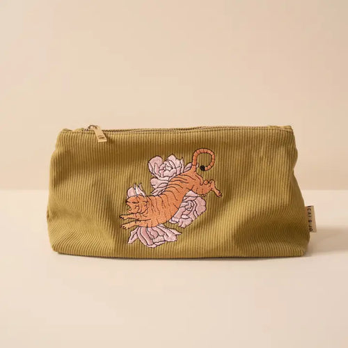 Cai & Jo Corduroy Makeup Bag - Medium