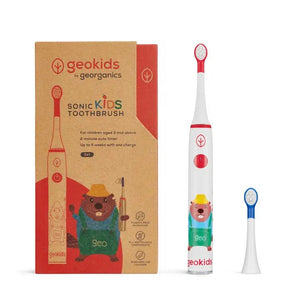 Georganics Kids Sonic Eco Friendly Electric Toothbrush Set - Plastic Freedom
