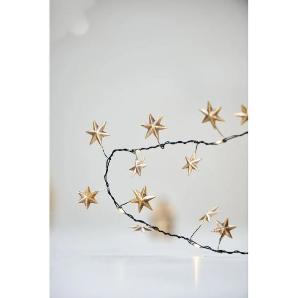 Gold Star Lead Wire Christmas Lights - 1m - Plastic Freedom