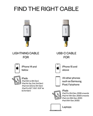 gomi Charging Cable - Built from Recycled Materials - Plastic Freedom