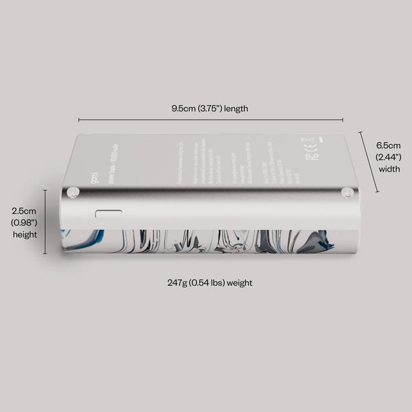 gomi Power Bank - Built from 100% Recycled Materials - Translucent - Plastic Freedom