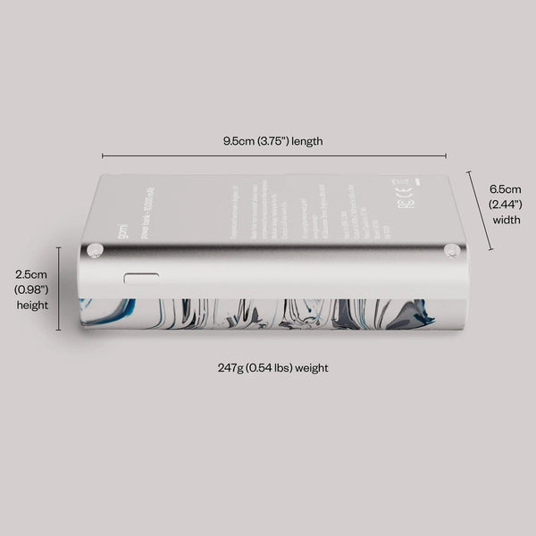 gomi Power Bank - Built from 100% Recycled Materials - Translucent