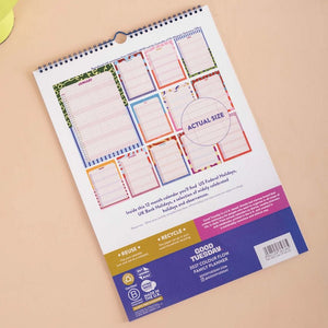 Good Tuesday A3 Family Wall Calendar 2027 - Plastic Freedom