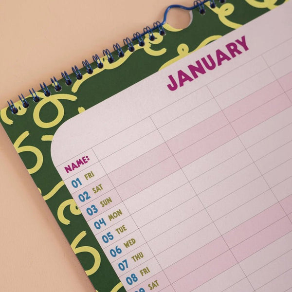 Good Tuesday A3 Family Wall Calendar 2027 - Plastic Freedom