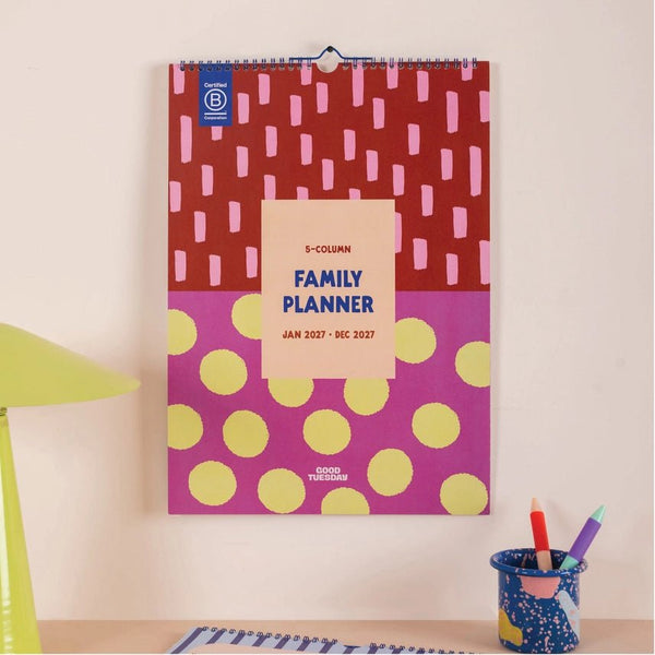 Good Tuesday A3 Family Wall Calendar 2027 - Plastic Freedom