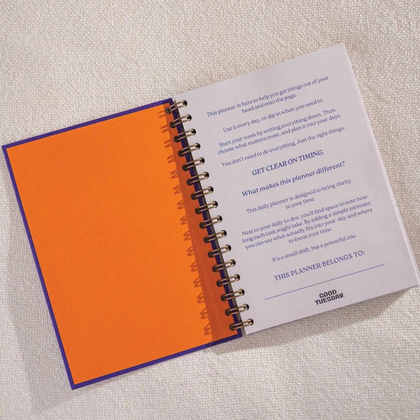 Good Tuesday Undated Daily Productivity Planner - A5 - Plastic Freedom