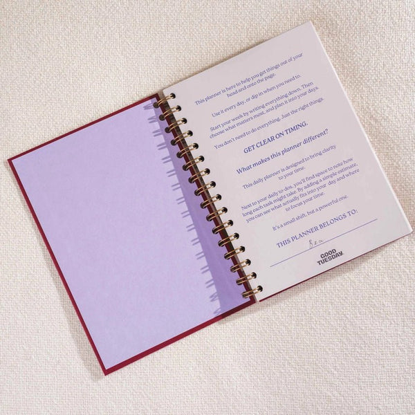 Good Tuesday Undated Daily Productivity Planner - A5 - Plastic Freedom