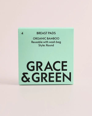 Grace & Green Reusable Breast Pads - x4 Pack - Plastic Freedom