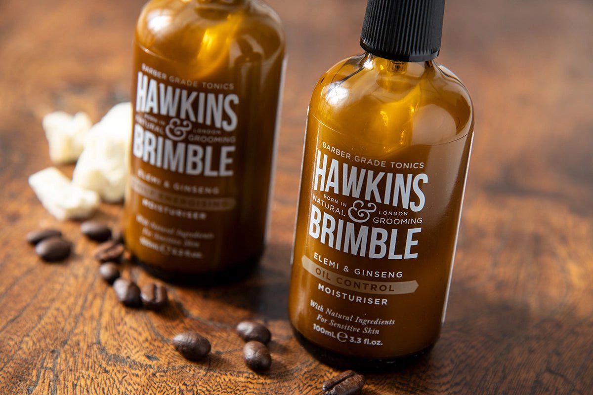 Hawkins and Brimble Men's Oil Control Face Moisturiser - 100ml - Plastic Freedom