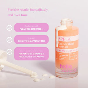 Hello Sunday SPF 50 Hydrating and Brightening Vitamin C Serum - 30ml - Plastic Freedom