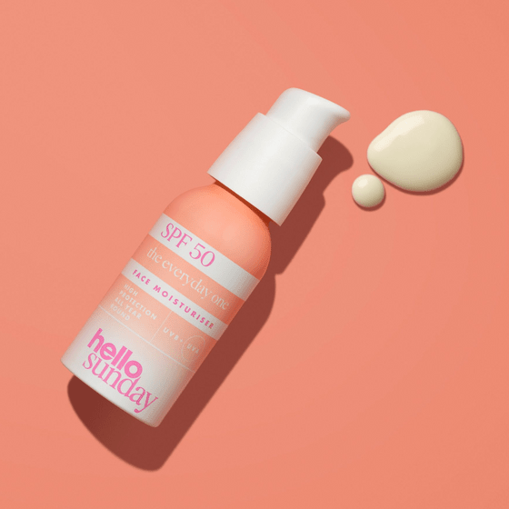 Hello Sunday The Everyday One Face Moisturiser SPF50 with Hyaluronic Acid - 50ml - Plastic Freedom