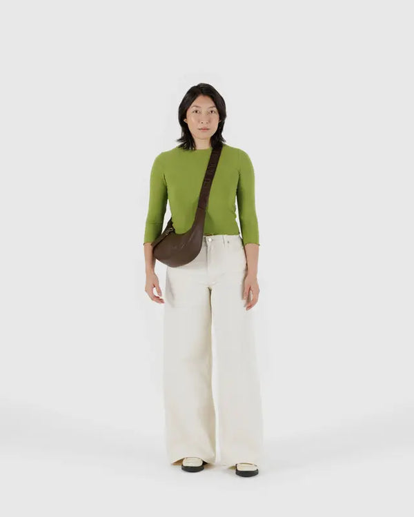 BAGGU Crescent Bag Small - Recycled Leather