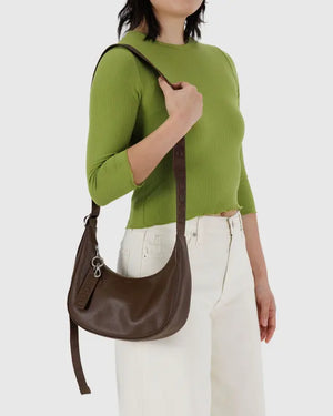 BAGGU Crescent Bag Small - Recycled Leather
