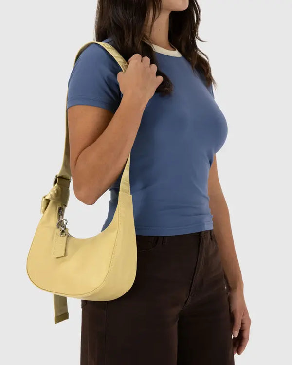 BAGGU Crescent Bag Small - Recycled Leather