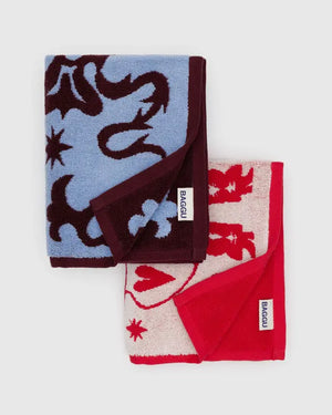 BAGGU Organic Cotton Hand Towel x2 Pack