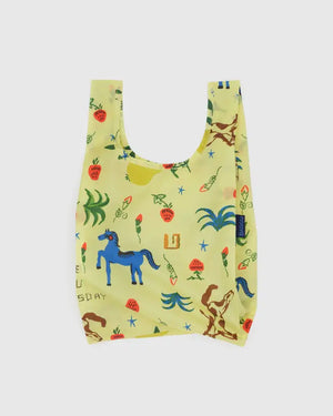 BAGGU MEMBERSHIP - FREE Reusable Packable Recycled Bag - Baby - Painted Prairie