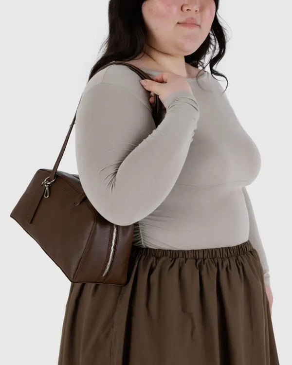 BAGGU Bowler Bag - Recycled Leather