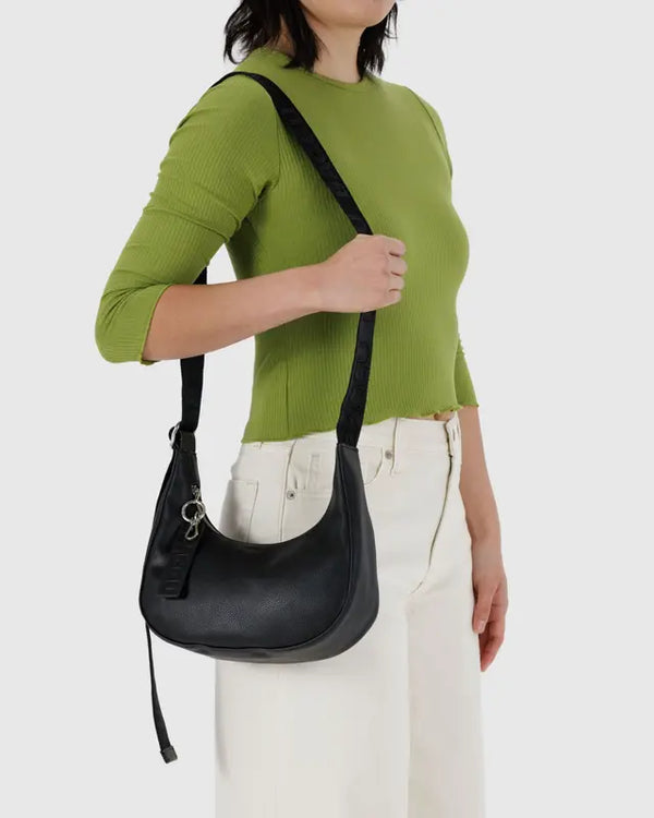 BAGGU Crescent Bag Small - Recycled Leather