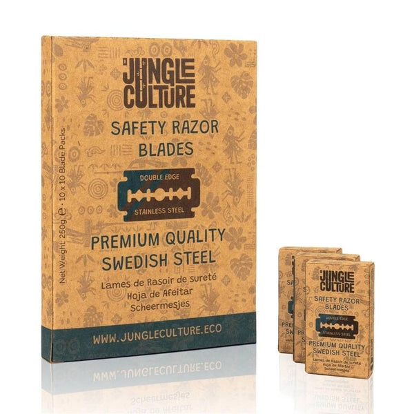 Jungle Culture Replacement Razor Blades - x100 Pack - Plastic Freedom