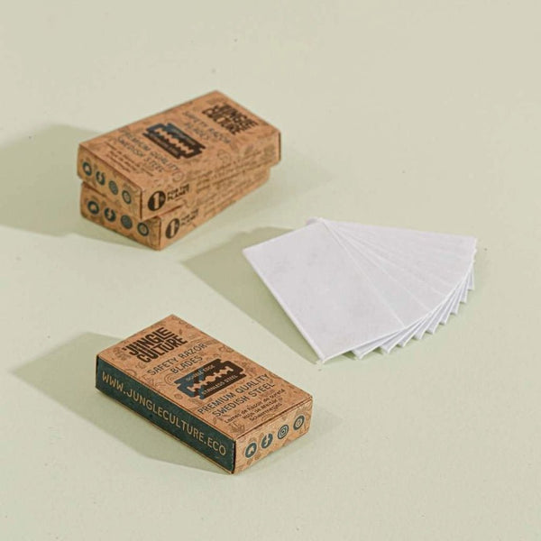 Jungle Culture Replacement Razor Blades - x100 Pack - Plastic Freedom