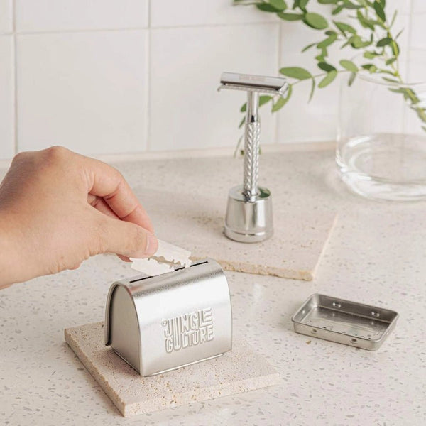 Jungle Culture Safety Razor Disposal Tin - Plastic Freedom
