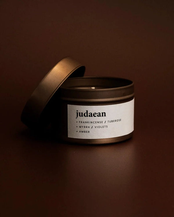 Keynvor Soy Wax Candle Tin 90g - Judean - Plastic Freedom