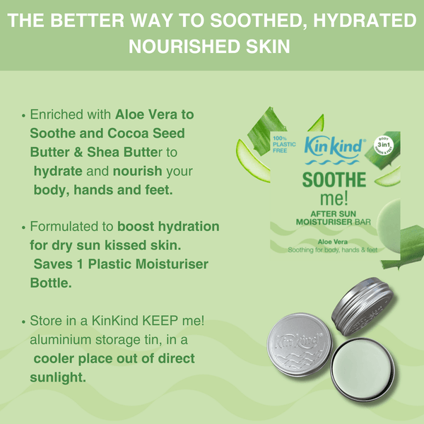 Kin Kind Soothe Me! Solid Aftersun Bar - Plastic Freedom