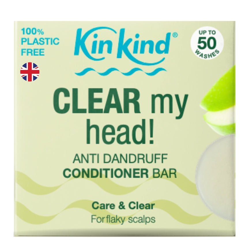KinKind Anti Dandruff Conditioner Bar 50g - for Flaky Scalp - Plastic Freedom